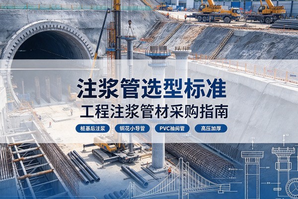 甘泉注浆管选型标准