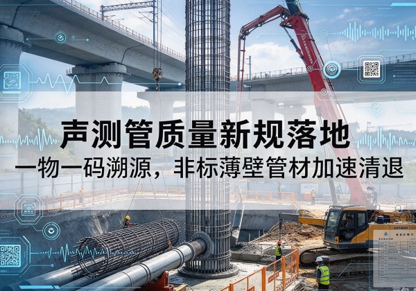 甘泉声测管质量新规落地，一物一码溯源，非标薄壁管材加速清退